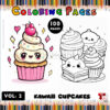 Delight in Every Stroke with Our Cupcake Coloring Pages! Vol 2