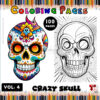 Discover the Joy of Coloring with Skull Colouring Sheet Vol 4