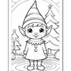 Discover the Magic with Elf Coloring Pages Vol 3 – 100 Whimsical DesignsDiapositive3