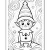 Discover the Magic with Elf Coloring Pages Vol 3 – 100 Whimsical DesignsDiapositive5