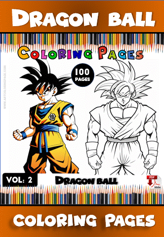 Coloring page featuring Dragon Ball characters with a cozy theme, available at artcoloringpage.com, part of the cozy coloring book series.