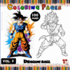 Coloring page featuring Dragon Ball characters, perfect for fans of cozy coloring books and cozy coloring pages at artcoloringpage.com.