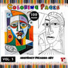 Explore Creativity with Picasso Abstract Paintings Coloring Vol 3