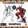 Explore Your Creative Side with Deadpool Pictures to Color Vol 25