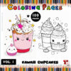 Get Ready for Sweet Fun with Cupcake Coloring Page Vol 1!