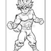A muscular cartoon character with spiky hair and a determined expression, posed with clenched fists in a superhero-like stance.