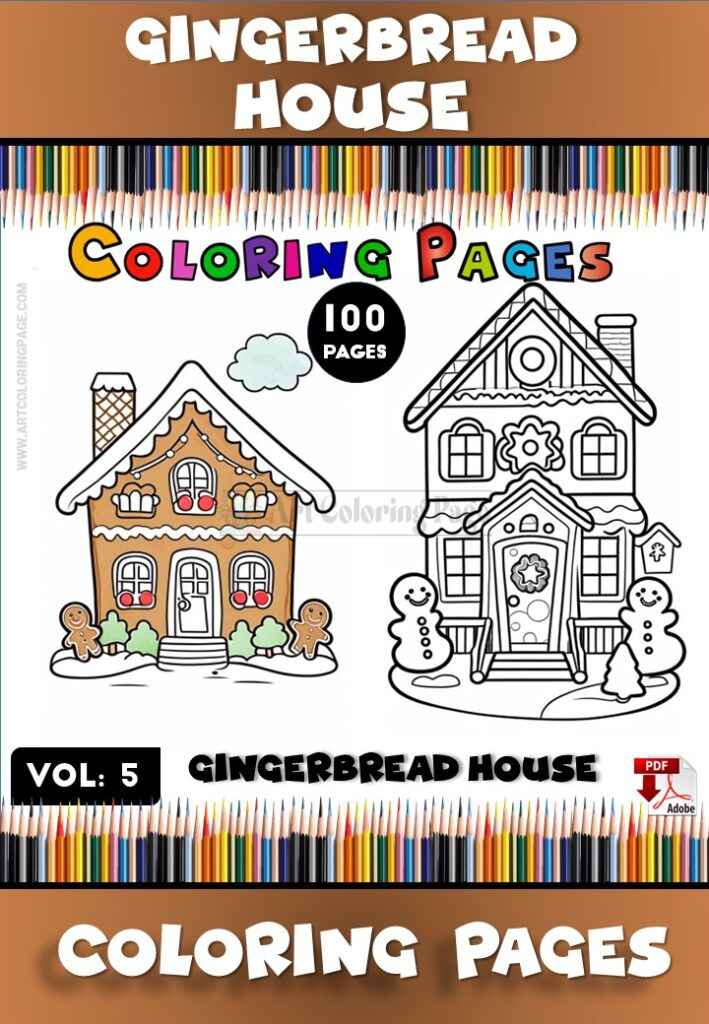 Bring Festive Cheer with Color-In Gingerbread House Vol 5