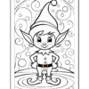 Cute Elf Coloring Sheets Vo 6 – Spark Holiday Joy with Every ColorDiapositive3