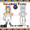 Bring Fun to Life with Cat Coloring Pages to Print Vol 9 - Cat at Work!
