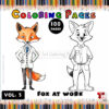 Fox Colors Vol 3: Fox at Work – Color Your Way to Relaxation!