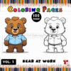 Spread Joy with Care Bear Coloring Pages Vol 3 – Bear at Work!