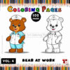 Unleash Creativity with Pooh Bear Coloring Pictures Vol 4 – Bear at Work!