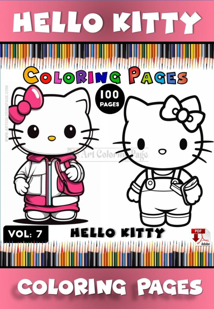 Adorable Fun with Hello Kitty Coloring Books Vol 7!