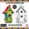 Brighten Up Nature with Bird House Colors for Kids Vol: 20
