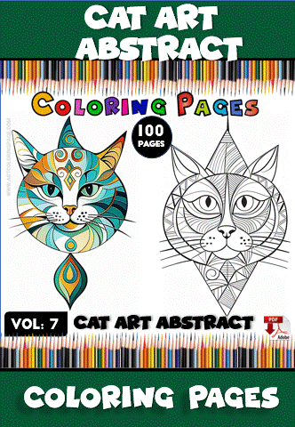 Cat Art Abstract Vol. 7 – Unique Feline-Inspired Designs