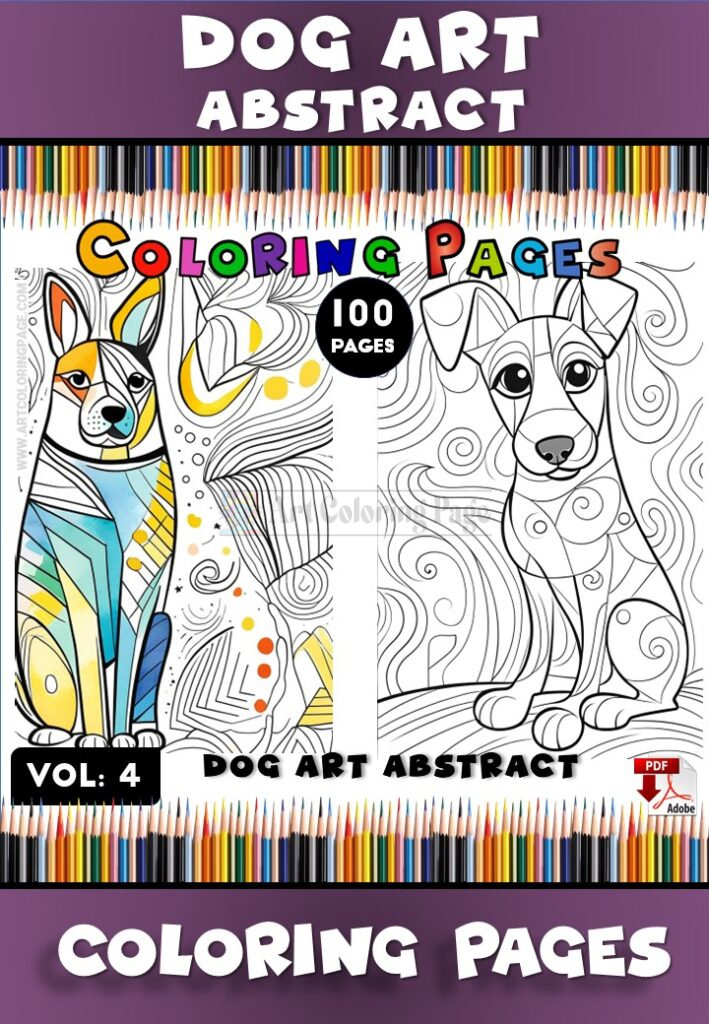 Adorable Fun with Cute Dog Coloring Pages Vol: 4!