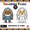 Get ready for hours of creative fun with Coloring Pages Hedgehog for Kids: Vol 6 – Hedgehog at Work! This instant PDF download is packed with 100 pages of unique and adorable designs, specially crafted to captivate young minds and inspire their artistic talents. Perfectly sized for A4 printing (8.27 x 11.69 inches), this coloring book is a delightful way for kids to explore their creativity, improve focus, and enjoy a screen-free activity. From playful baby hedgehogs to charming work-themed scenes, every page is a new adventure waiting to be brought to life with color!