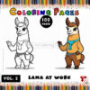 Discover the Magic of Llama Coloring Pages Vol 2!