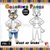 Discover the Wild: Wolf Coloring Pages​ for Kids Vol 2