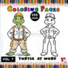 Dive into Fun with Cute Turtle Coloring Pages Vol 7!