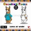 Elevate Your Creativity with Llama Coloring Pages for Adults Vol 4!