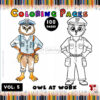 Hoot into Creativity with Owl Coloring Pages Colored Vol 5!