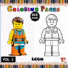 Coloring page featuring LEGO characters, inviting for a cozy coloring book experience with cozy coloring pages.