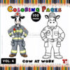 Moo-ve into Creativity with Cow Coloring Page Vol 4!