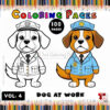 Pawsome Fun with Dog Coloring Page Vol: 4!