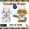 Pawsome Fun with Dog Coloring Pages Vol: 1!