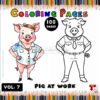 Pigs Coloring for Children A Joyful Adventure in Creativity vol 7