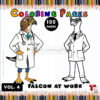 Soar into Creativity with Hawk Coloring Pages Vol 4!