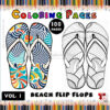 Step into Summer Fun with Flip Flop Coloring Pages Vol: 1!