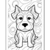 Dog Art Abstract Coloring Pages for All Ages