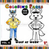 Unleash Creativity with Wolf Coloring Book for Kids Vol 4!Diapositive1