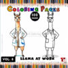 Unleash Your Creativity with Llama Coloring Page PDF Vol 8!