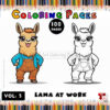 Unlock Endless Fun with Llama Coloring Sheet Vol 3!