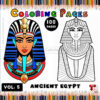 Ancient Egypt with Pharaoh Coloring Pages Printable Vol: 5!