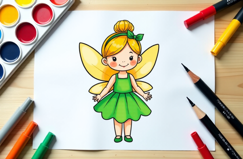 Discover the Magic of Fairy Coloring Pages Printable