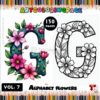 Flowers Alphabet Coloring Book Printable Vol. 7 – Creative and Relaxing
