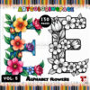 Flowers Coloring Alphabet Letters Vol. 5 – Creative and Relaxing Fun