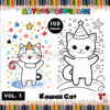 Kawaii Cats Coloring Book Vol.3  Adorable Fun for Cat Lovers