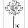 Fantasy Key Coloring Pages Collections for All Ages