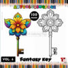 Key Coloring Page for Kids Vol. 6 – Fun and Creative Coloring Adventures
