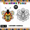 Ladybug Coloring Page Vol. 3 – Fun and Creative Coloring for All Ages