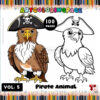 Set Sail for Creativity with Pirate Coloring Book Vol. 5!