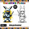 Unleash Your Creativity with Ninja Bunny Coloring Vol. 1!