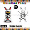 Unleash Your Inner Artist with Ninja Bunny Game Coloring Pages Vol. 2!