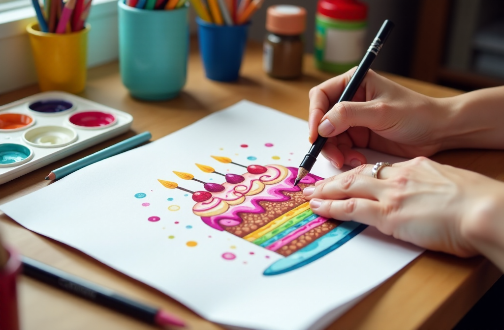Happy Birthday Coloring Pages Celebrate with Creative Fun!-4122209668