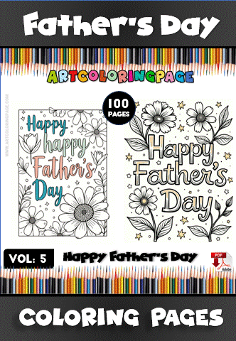 Dad's Best Gift fathers day coloring VOL 5 Fun!